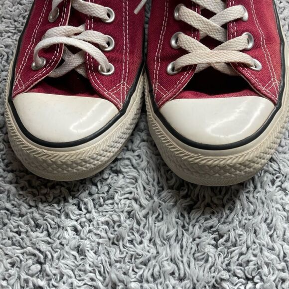 Vtg M7W9 Converse All Star Chuck Taylor Unisex Maroon Low Top Made in USA Shoes - Picture 3 of 11